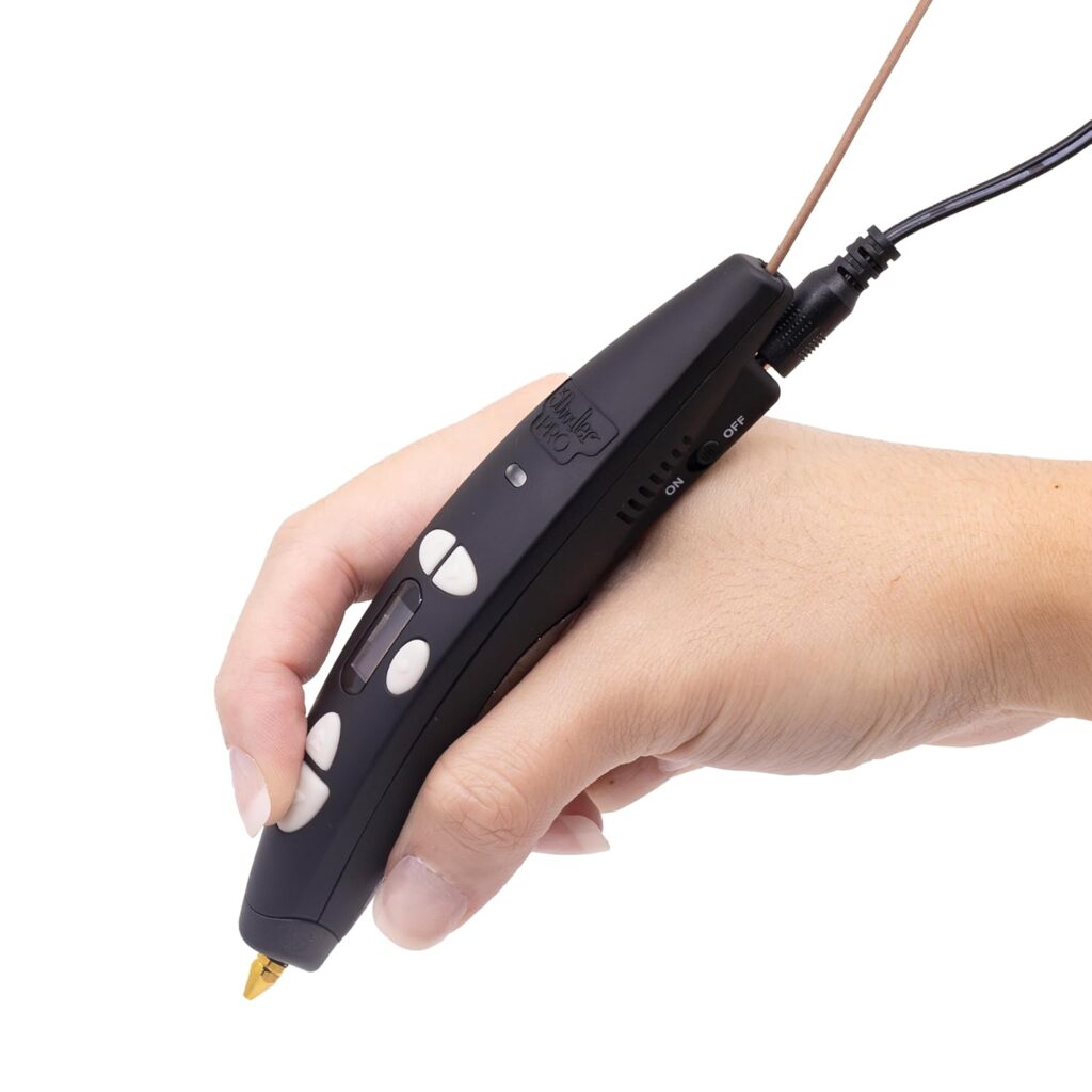 3Doodler PRO(2025) 3D Printing Pen, Design and Prototyping Tool for Creative Professionals, Includes Speciality Plastic Materials, Interchangable Nozzle Set and More