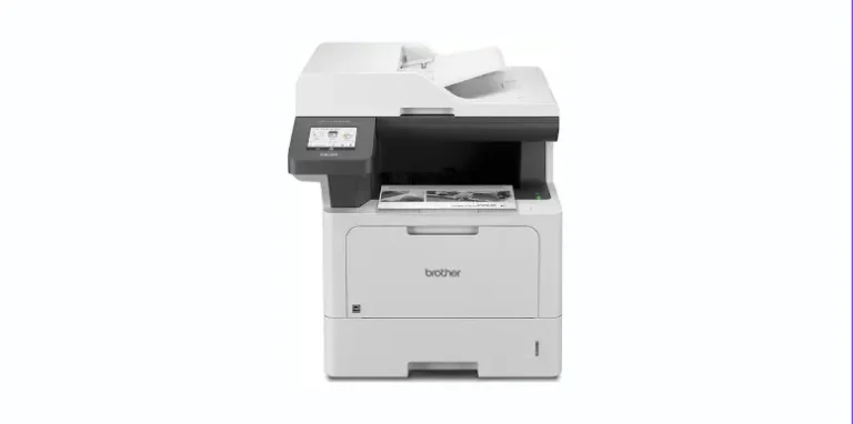Brother DCP-L5510DN Business Monochrome Laser All-in-One Printer with Duplex Printing and Networking, Works with Alexa