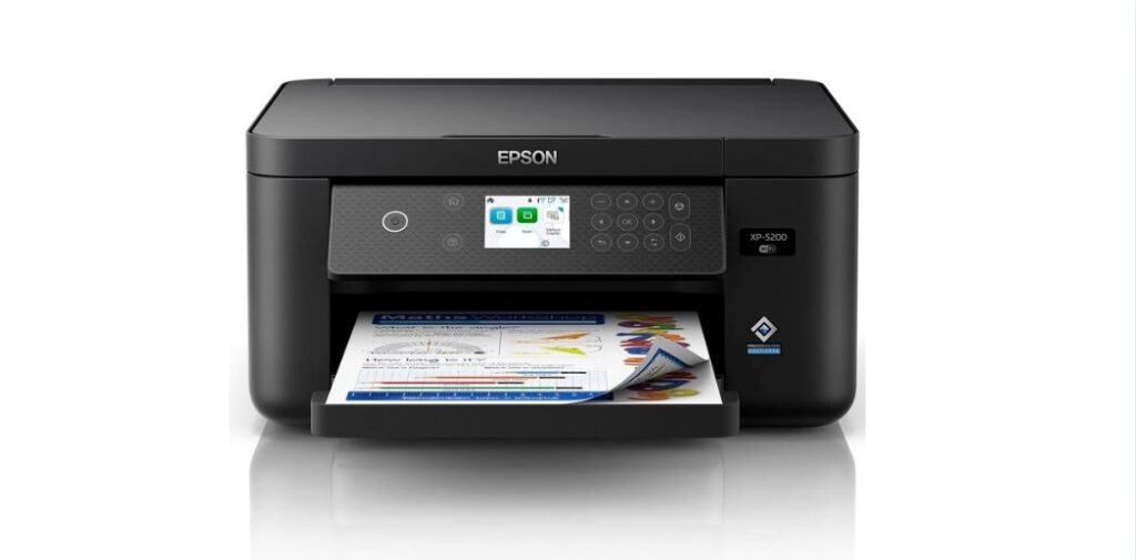 Epson Expression Home XP-5200 Wireless Color All-in-One Printer with Scan, Copy, Automatic 2-Sided Printing, Borderless Photos, 150-Sheet Paper Tray and 2.4 inch Color Display,Black