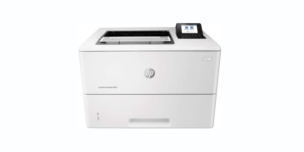 HP LaserJet Enterprise M507n Monochrome Printer with built-in Ethernet (1PV86A), White