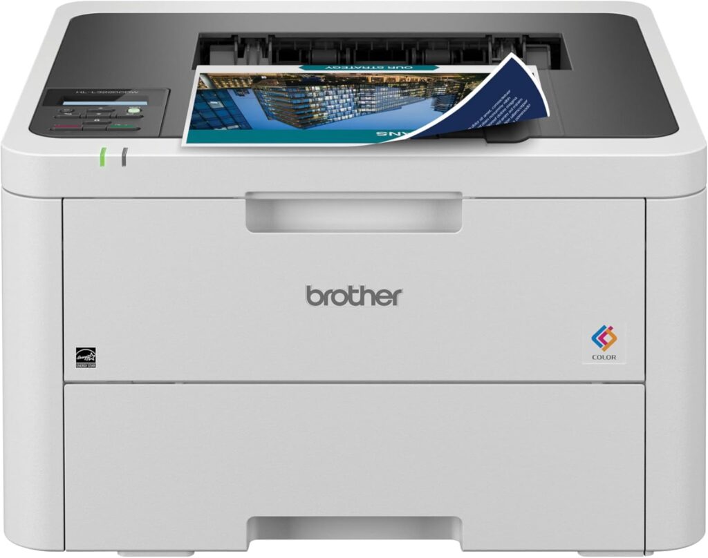Brother Color Laser Printer with Wireless Printing, Duplex Feature, Mobile Device Compatible, 2 Month Refresh Subscription and Works with Alexa