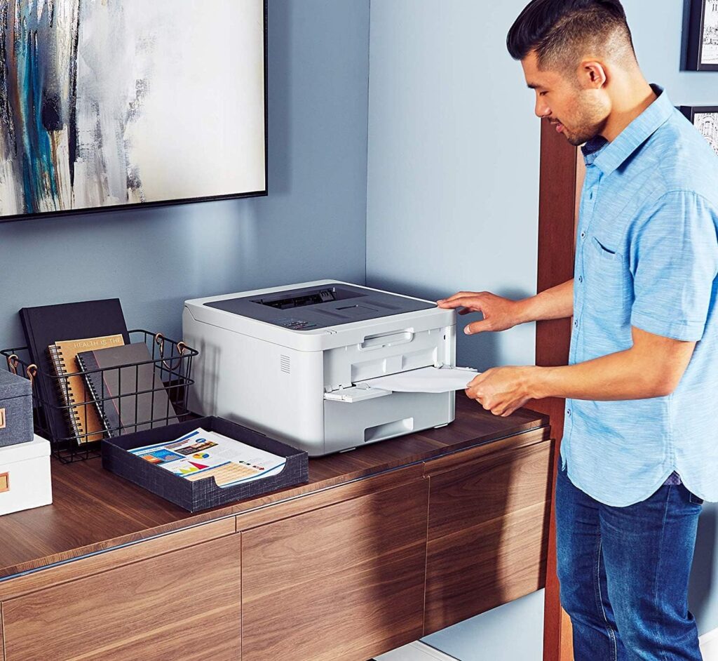 Brother Color Laser Printer with Wireless Printing, Duplex Feature, Mobile Device Compatible, 2 Month Refresh Subscription and Works with Alexa