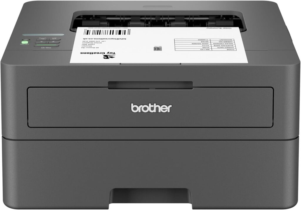 Brother HL-L2405W Wireless Compact Monochrome Laser Printer with Mobile Printing, Black  White Output | Includes Refresh Subscription Trial(1), Works with Alexa