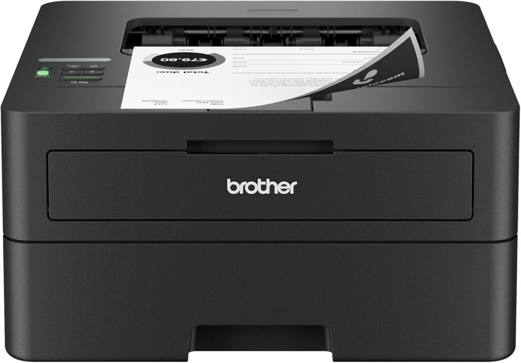 Brother HL-L2460DW Wireless Compact Monochrome Laser Printer with Duplex, Mobile Printing, Black  White Output | Includes Refresh Subscription Trial(1), Works with Alexa