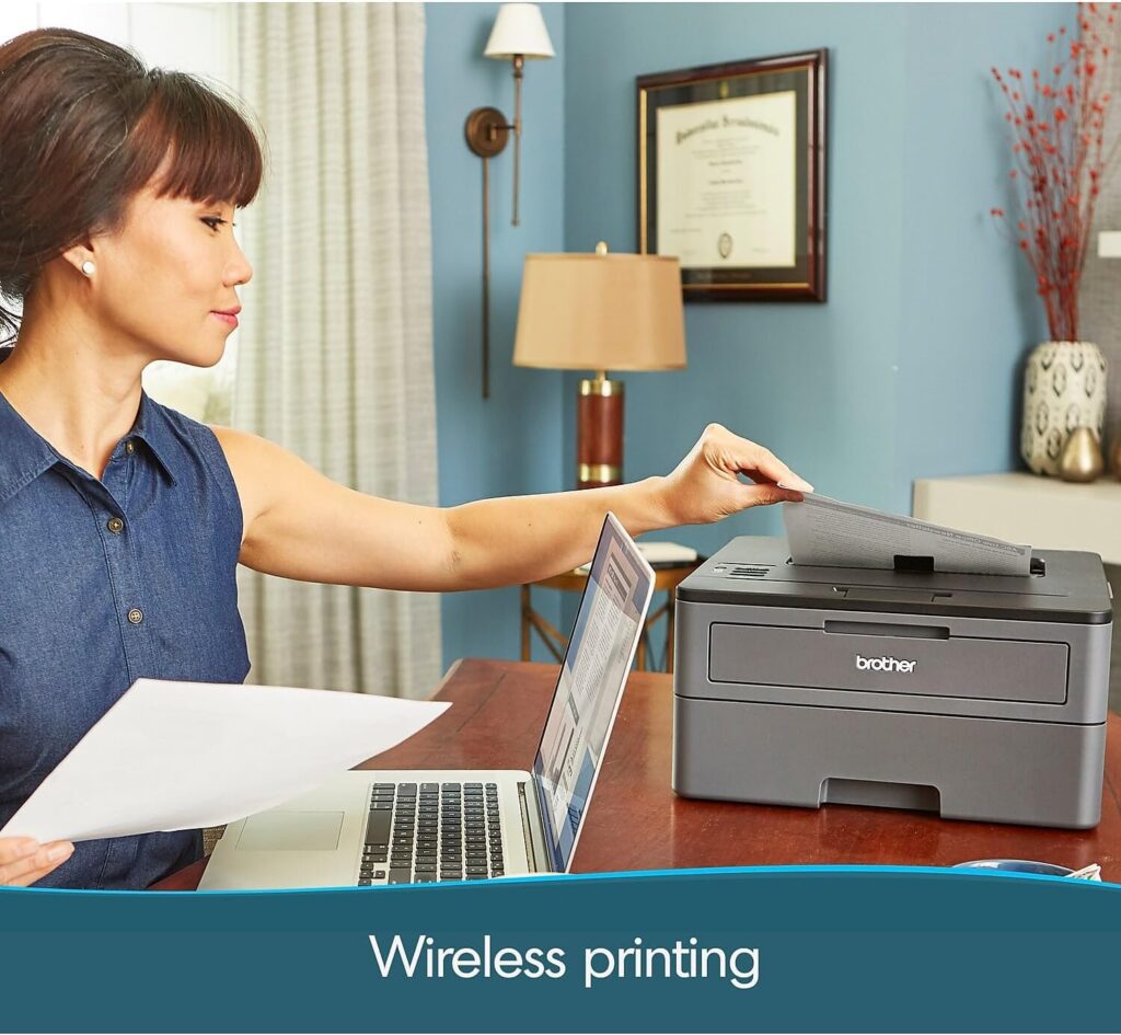 Brother US HLL2370DW Compact Laser Printer HL-L2370DW,Up to 36ppm,Up to 2400 x 600 dpi,Wireless 802.1