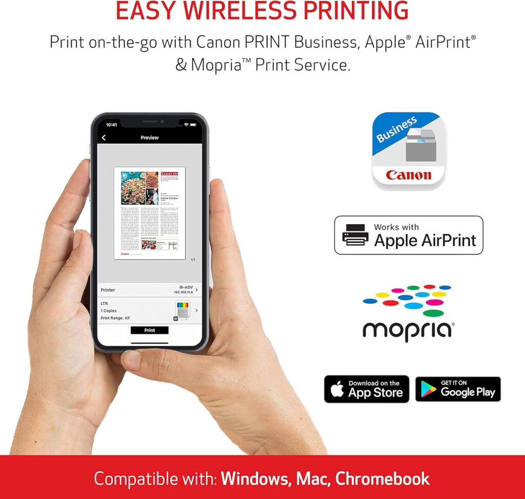 Canon Color imageCLASS MF653Cdw - Wireless Duplex Laser Printer, Multifunction with Copier, Scanner, Mobile Ready, 3 Year Limited Warranty, 22 PPM, White