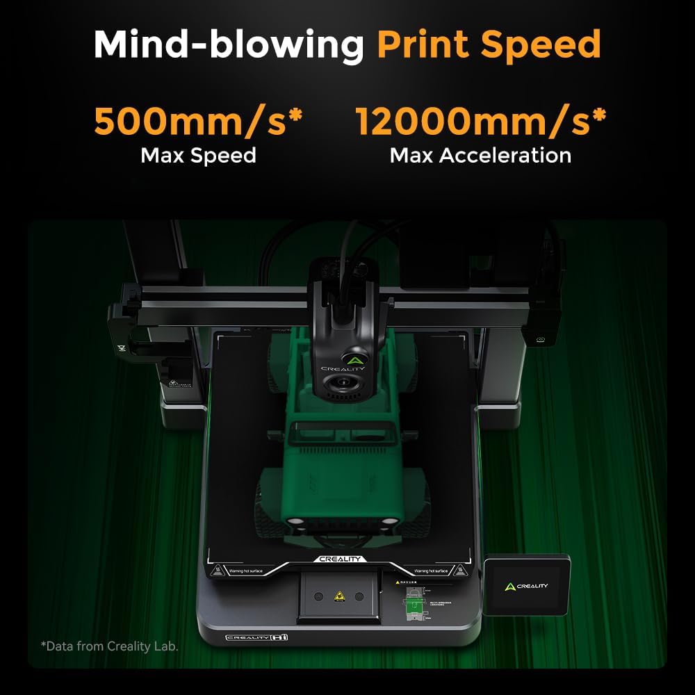 Creality Hi Combo 3D Printer, Multi Color 3D Printing with CFS, 500mm/s Print Speed 95% Pre-Assemble, XY Step-Servo Motor and Auto Leveling Build Volume ‌10.24×10.24×11.81 inch