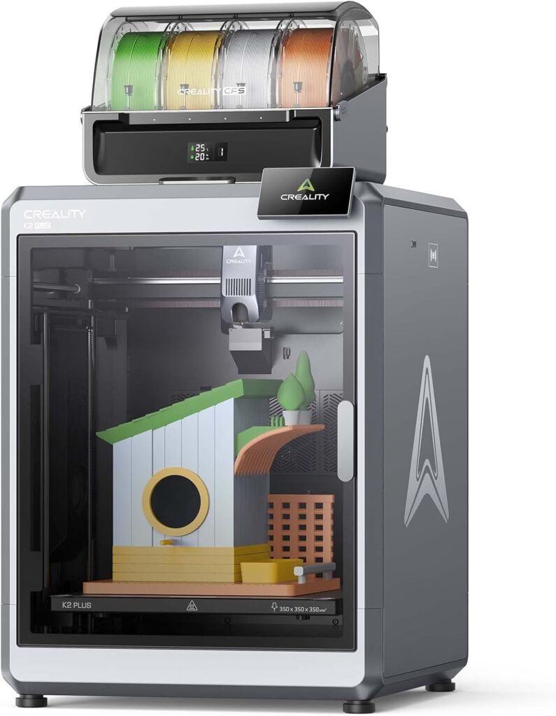 Creality K2 Plus Combo 3D Printer, Support Multi-Color 3D Printing with CFS, 600mm/s Max High-Speed Printing, Fully Assembled Auto Leveling and ≤45 dB Quiet 3D Printers (K2 Plus Combo)