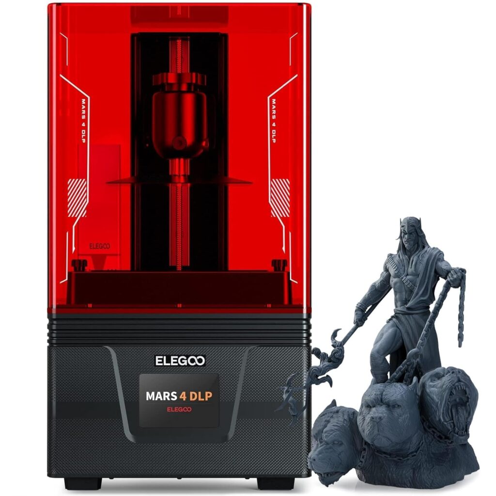 ELEGOO Mars 4 MSLA 3D Printer with 7 9K Monochrome LCD, UV Resin Photocuring Printer, Multiple Print Modes, Printing Size of 6.04 x 3.06 x 6.89 inches