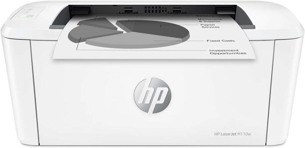 HP LaserJet M110w Wireless Black  White Printer, Print, Fast speeds, Easy setup, Mobile printing, Best for small teams