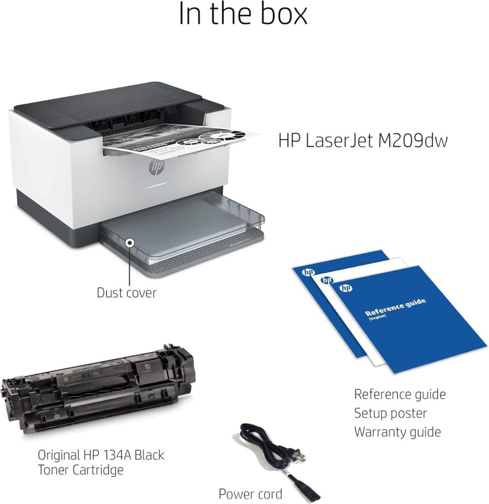 HP Laserjet MFP M234sdw Wireless Monochrome All-in-One Printer with Built-in Ethernet  Fast 2-Sided Printing, Instant Ink Ready (6GX01F) (Renewed)