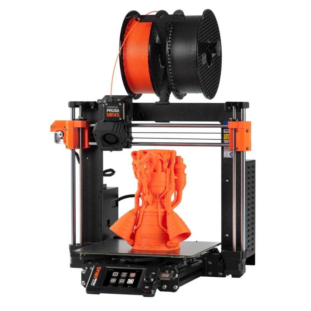 Original Prusa MK4S 3D Printer, Ready-to-use FDM 3D Printer, Assembled and Tested, Removable Print Sheets, 1kg Prusament PLA Spool Included, Print Size 9.84 x 8.3 x 8.6 in