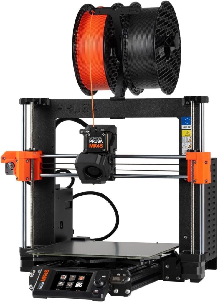 Original Prusa MK4S 3D Printer, Ready-to-use FDM 3D Printer, Assembled and Tested, Removable Print Sheets, 1kg Prusament PLA Spool Included, Print Size 9.84 x 8.3 x 8.6 in