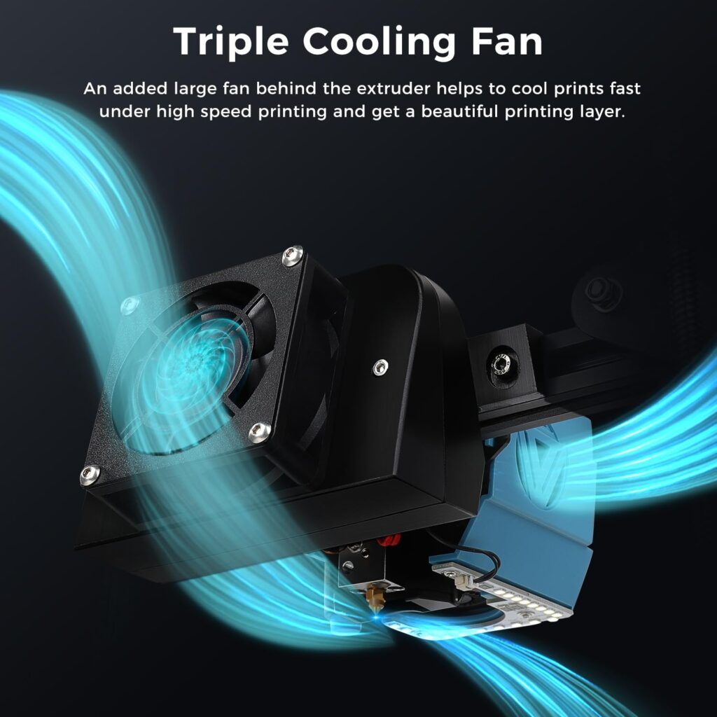 Sovol SV07 3D Printer with Klipper 5 inch Touch Screen, Max Print Speed 500mm/s, 300℃ High Temp All Metal Hotend Planetary Direct Drive Auto Leveling Meanwell Power Supply Print Size 8.66x8.66x9.84in