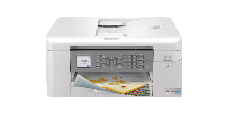 Brother MFC-J4335DW INKvestment Tank Wireless All-in-One Color Inkjet Printer, Up to 1-Year of Ink in-Box, Duplex Printing, Mobile and Cloud Print, Works with Alexa