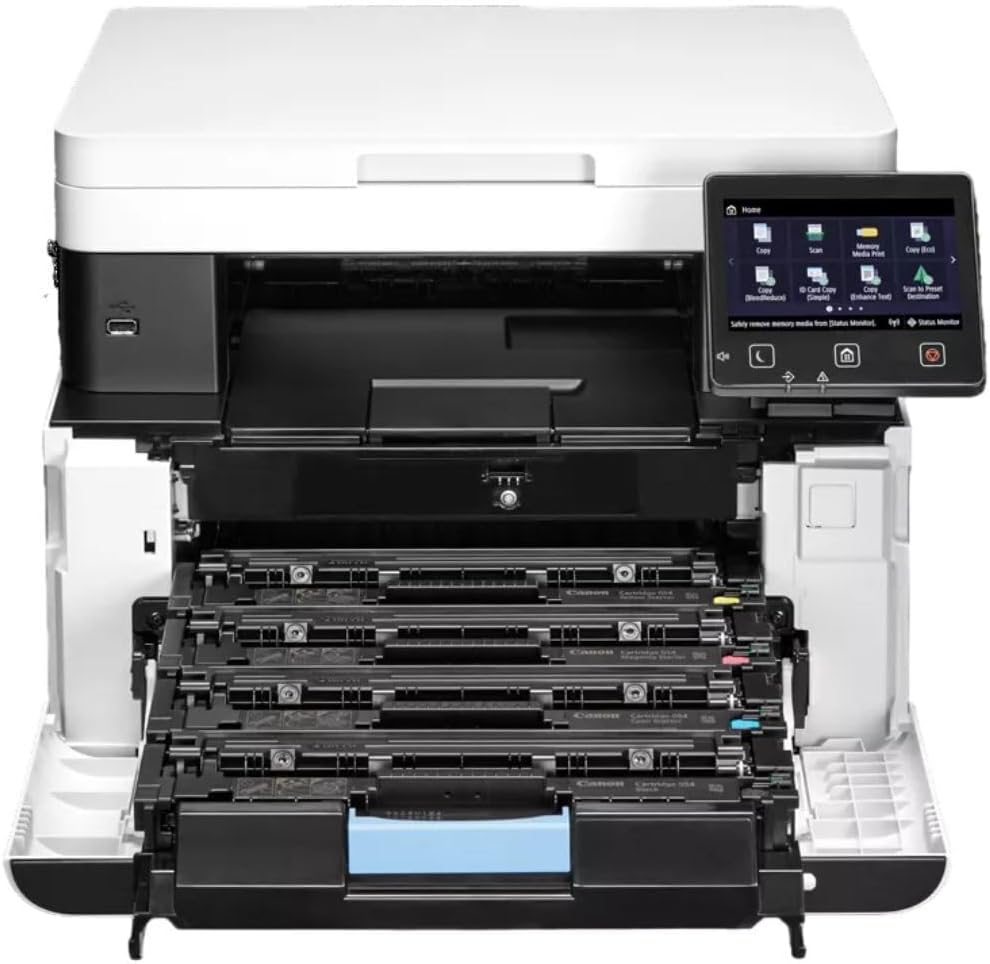 Canon Color imageCLASS MF641Cw Wireless Multifunctional Mobile Ready Laser Printer with 5-Inch Color Touchscreen and V2 Color Technology (White and Black, Renewed)