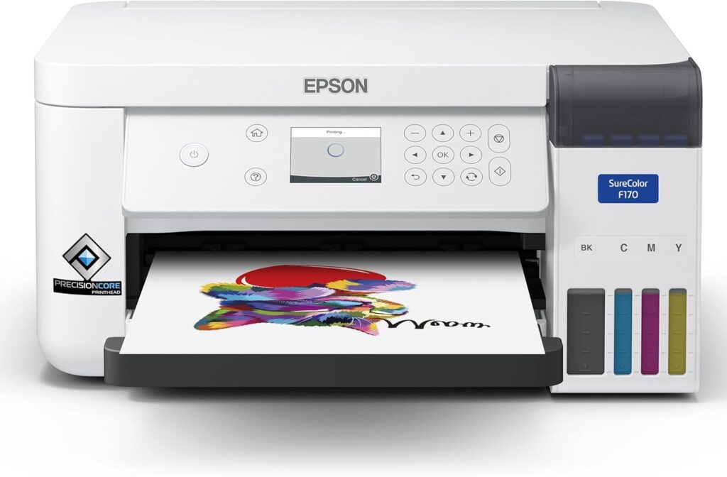Epson SureColor F170 Dye-Sublimation Printer. Includes Full Set of Ink, User Guide,  AC Power Cable SCF170