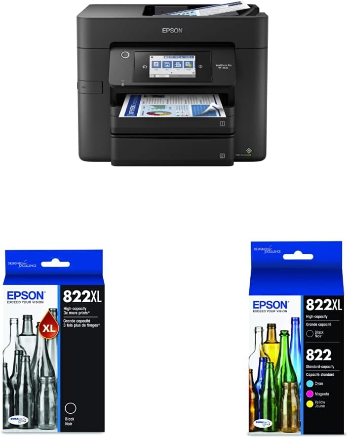 Epson® Workforce® Pro WF-4820 Wireless Color Inkjet All-In-One Printer, Black, Large