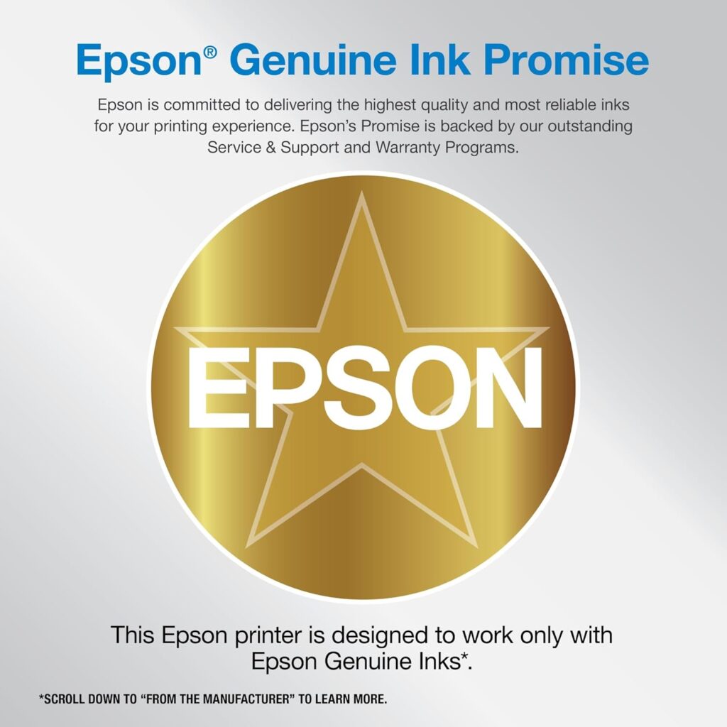 Epson Workforce Pro WF-7820 Wireless All-in-One Wide-Format Printer with Auto 2-Sided Print 13 x 19, Copy, Scan  Fax, 50-Page ADF, 250-sheet Paper Capacity, Works with Alexa, Large Black