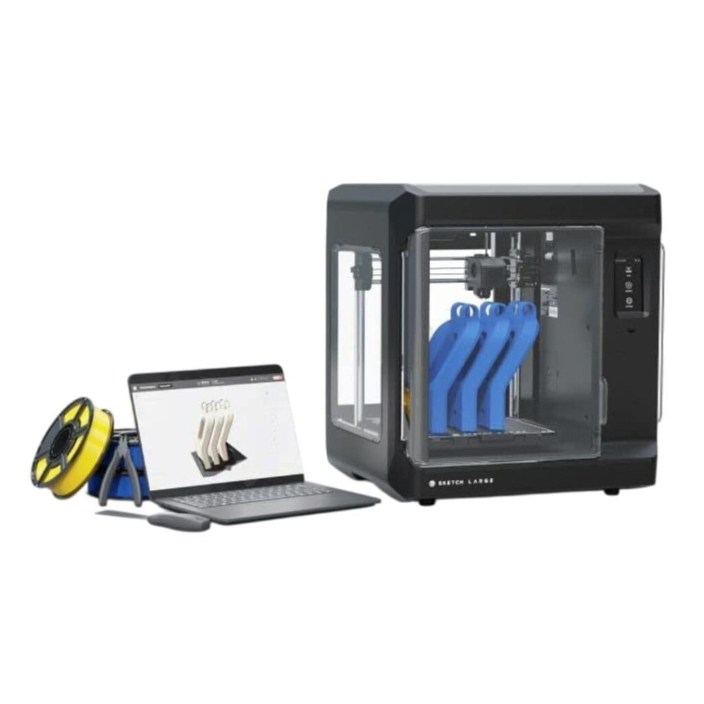 MakerBot Sketch 3D Printer with Fused Deposition Modelling Print Technology and Layer Resolution of 100 to 400 Microns (Black, Large)