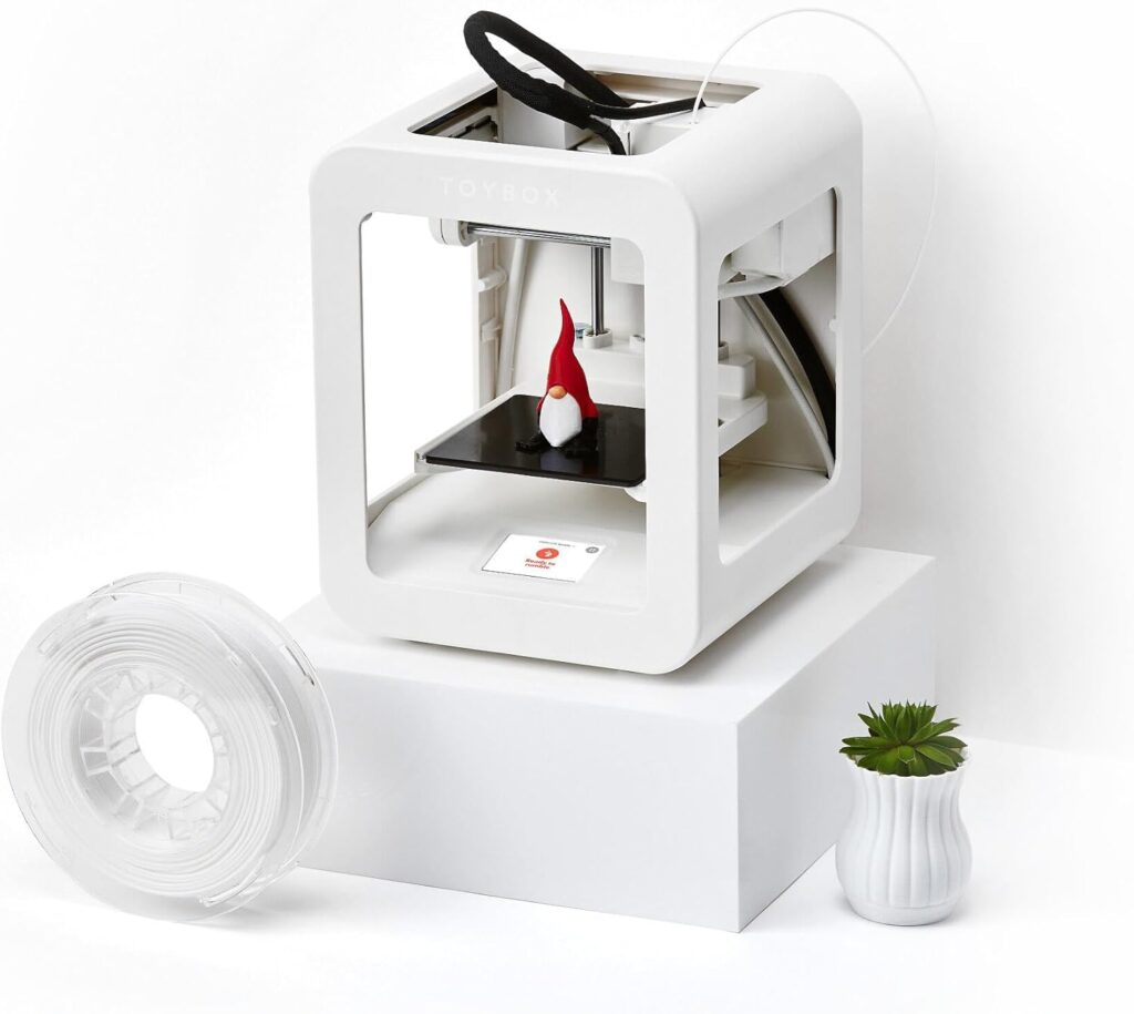 Toybox 3D 1-Touch Kid-Friendly Childrens Toy Printer and 1 Coconut Printer Food Starter Bundle