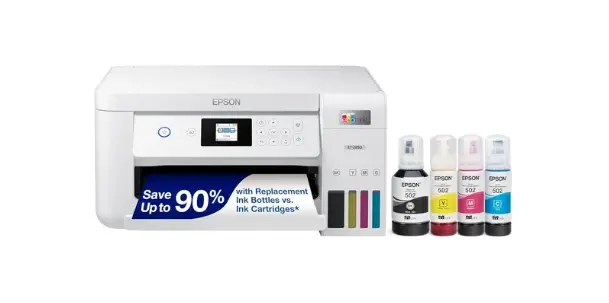 Epson EcoTank ET-2850 Wireless Color All-in-One Cartridge-Free Supertank Printer with Scan