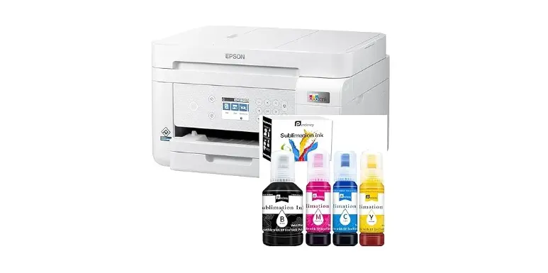 Pinckney Cartridge-Free Super-Tank Printer with Sublimation Ink for Sublimation Printing