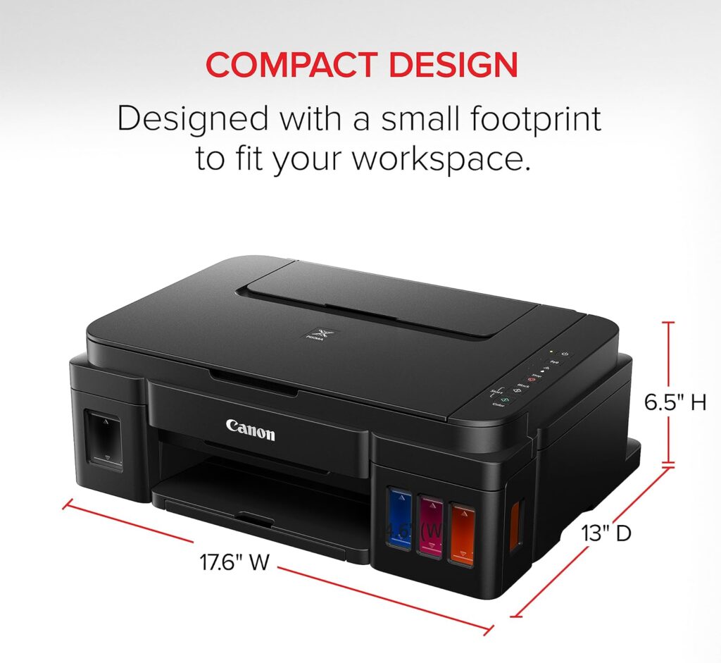 Canon Megatank GX2020 All-in-One Wireless Supertank [Megatank] Printer | Print, Copy and Scan| Mobile Printing |2.7 LCD Color Touchscreen | Auto Document Feeder and Auto Duplex Printing