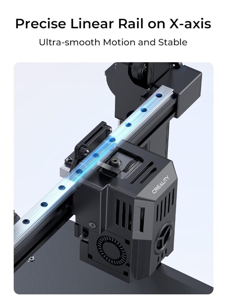 Creality Ender-3 V3 KE 3D Printer, 500 mm/s High-Speed Printing with Auto-Leveling, Sprite Direct Extruder Supports 300℃ Printing, Ultra-Smooth and Stable, 220×220×250 mm Print Volume