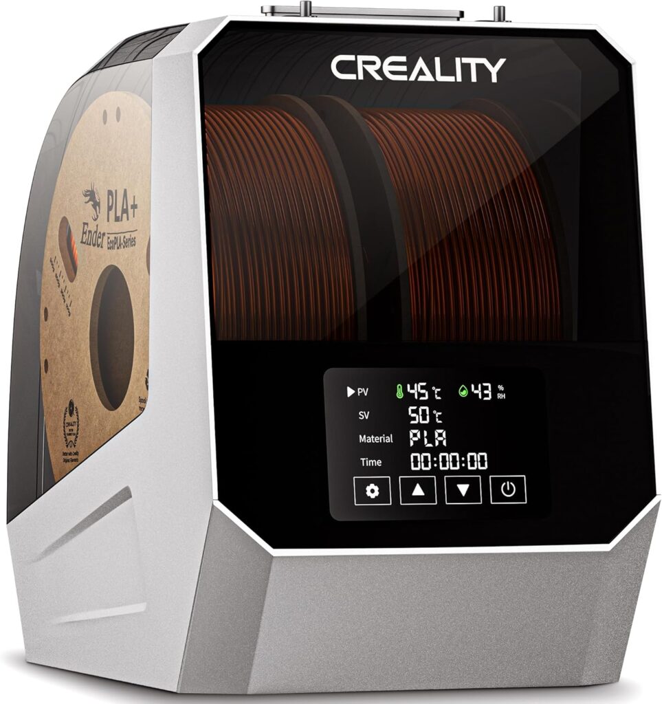 Creality Filament Dryer Box,Dual-Spool Creality Space Pi Filament Dryer Plus with 360° Fast Heating  PTC Heater,4 Touch Screen,Compatible PLA,Silk PLA,ABS,PETG,TPU,Nylon,ASA,PC,PA  More