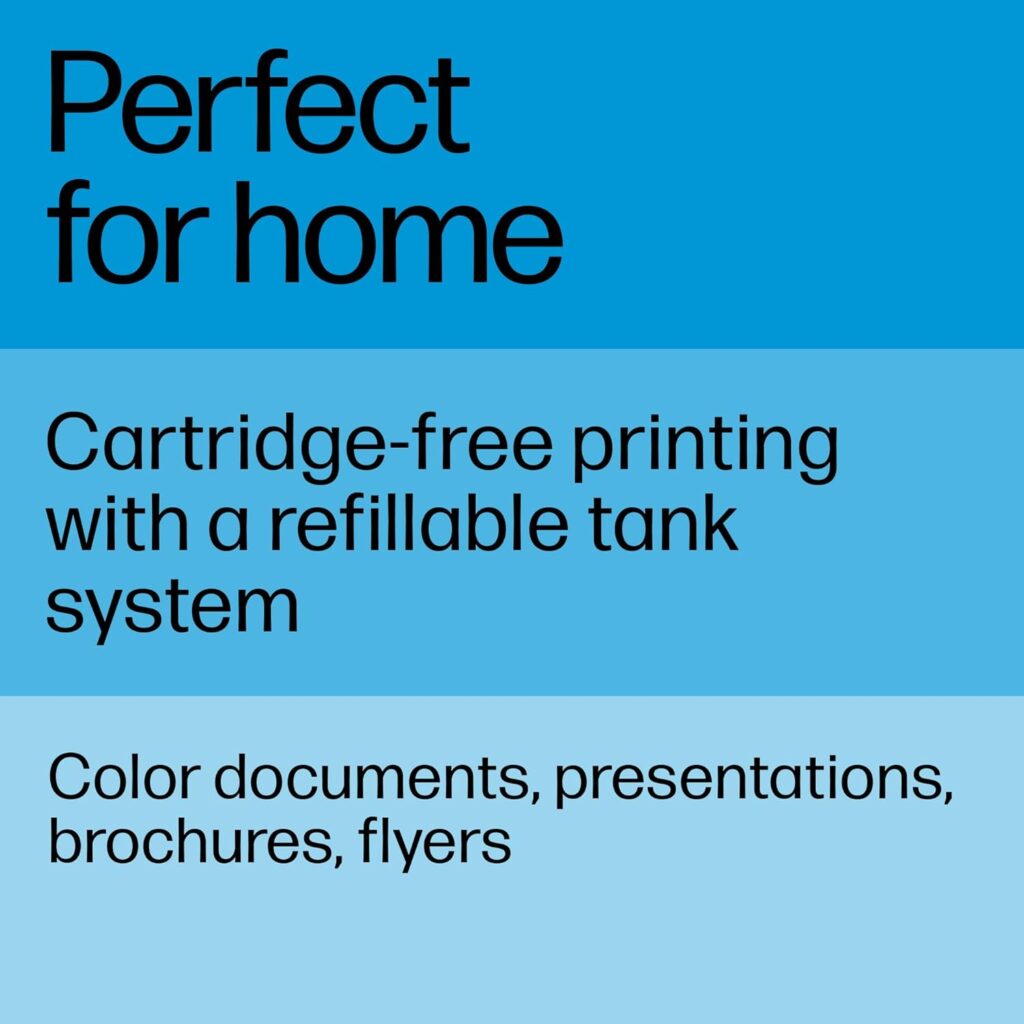 HP Smart Tank 5000 Wireless All-in-One Ink Tank Printer with up to 2 years of ink included, mobile print, scan, copy