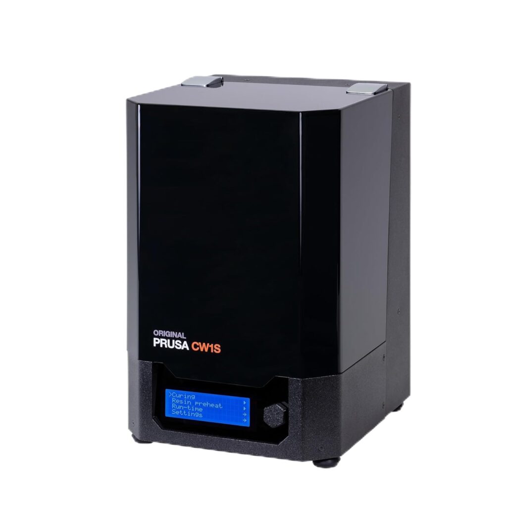 Original Prusa CW1S Curing and Washing Machine, Upgraded 4-in-1 Multi-Purpose Accessory for SLA 3D Printing, Resin Pre-Heat Feature, Smart Design, Resin Level IR Sensor