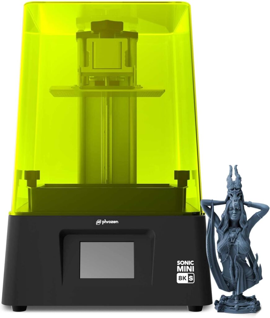 phrozen Sonic Mini 8K S LCD Resin 3D Printer, 7.1 Monochrome LCD, Tabletop 3D Resin Printer with 22µm XY Resolution, 6.5 * 2.8 * 6.7 Inch Printing Volume for Models, Miniatures and Action Figures