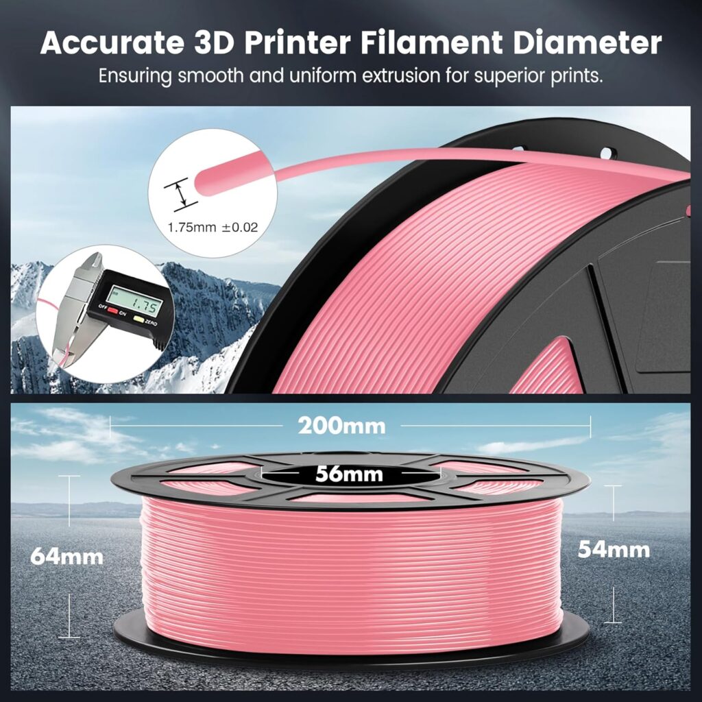 SUNLU PLA 3D Printer Filament, 1.75 PLA Filament Dimensional Accuracy +/- 0.02 mm, 1 kg Spool, 1.75mm (PLA 10color)