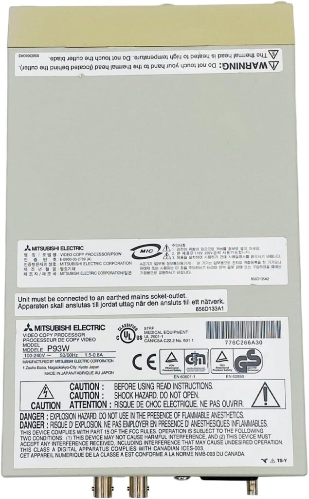 Tekswamp P93W Dye Sublimation Thermal Transfer Video Printer, Bundle with Power Cord