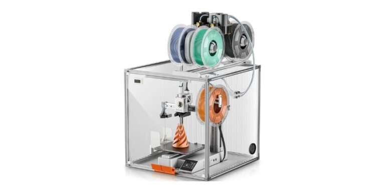 3D Printer Enclosure for Bambu Lab A1 Mini, Clear Acrylic Bambu A1 Mini Printer Dust Cover with LED Light,Dustproof Tent Constant Temperature Protective Cover Box(470×470×470mm)