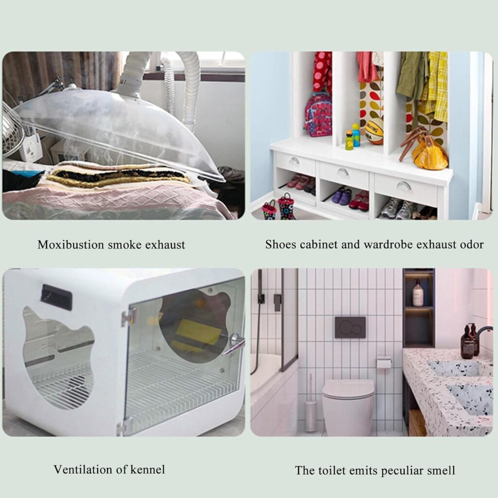 3D Printer Enclosure Ventilation Fan Set with USB5V1A Fan 4000RPM for Effective Extraction Heat and Air Circulation