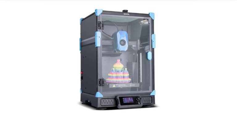 Sovol Zero 3D Printer, 1200mm-s High Speed CoreXY 3D Printers with Eddy Scanning & Pressure Sensing, 350℃ Nozzle & 120℃ Heated Bed Heating, XYZ Full Linear Rails Open Source Build Volume