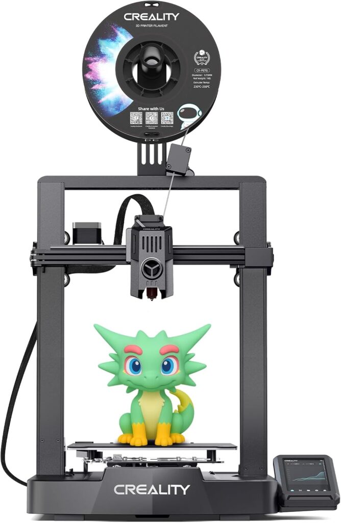 Creality 3D Printer Ender 3 V3 KE Upgraded, 500mm/s Max High-Speed with Sprite Direct Extruder Supports 300℃ Printing, Auto Leveling 3D Printer for Kids and Beginners, Larger Print Size 250x220x220mm