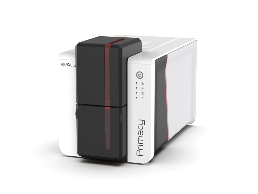 Evolis Primacy 2 Dual-Sided ID Card Printer  Supplies Bundle Badge Machine (PM2-0025-A).