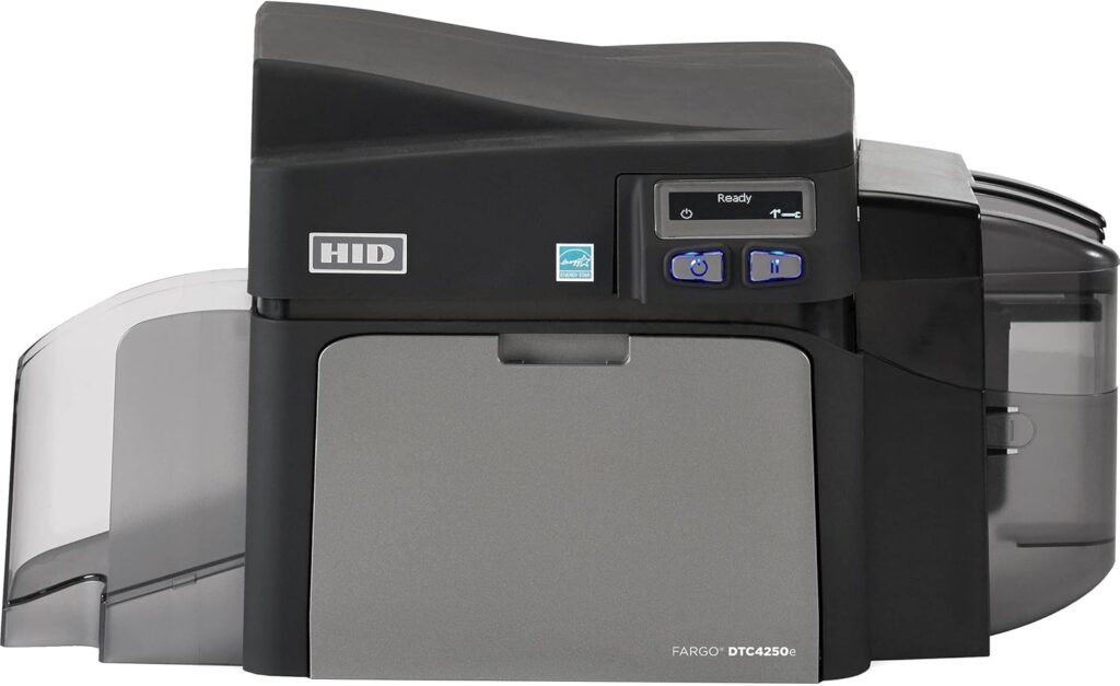 Fargo DTC4250e Single Sided Desktop Dye Sublimation/Thermal Transfer Printer - Color - Card Print - Ethernet - USB