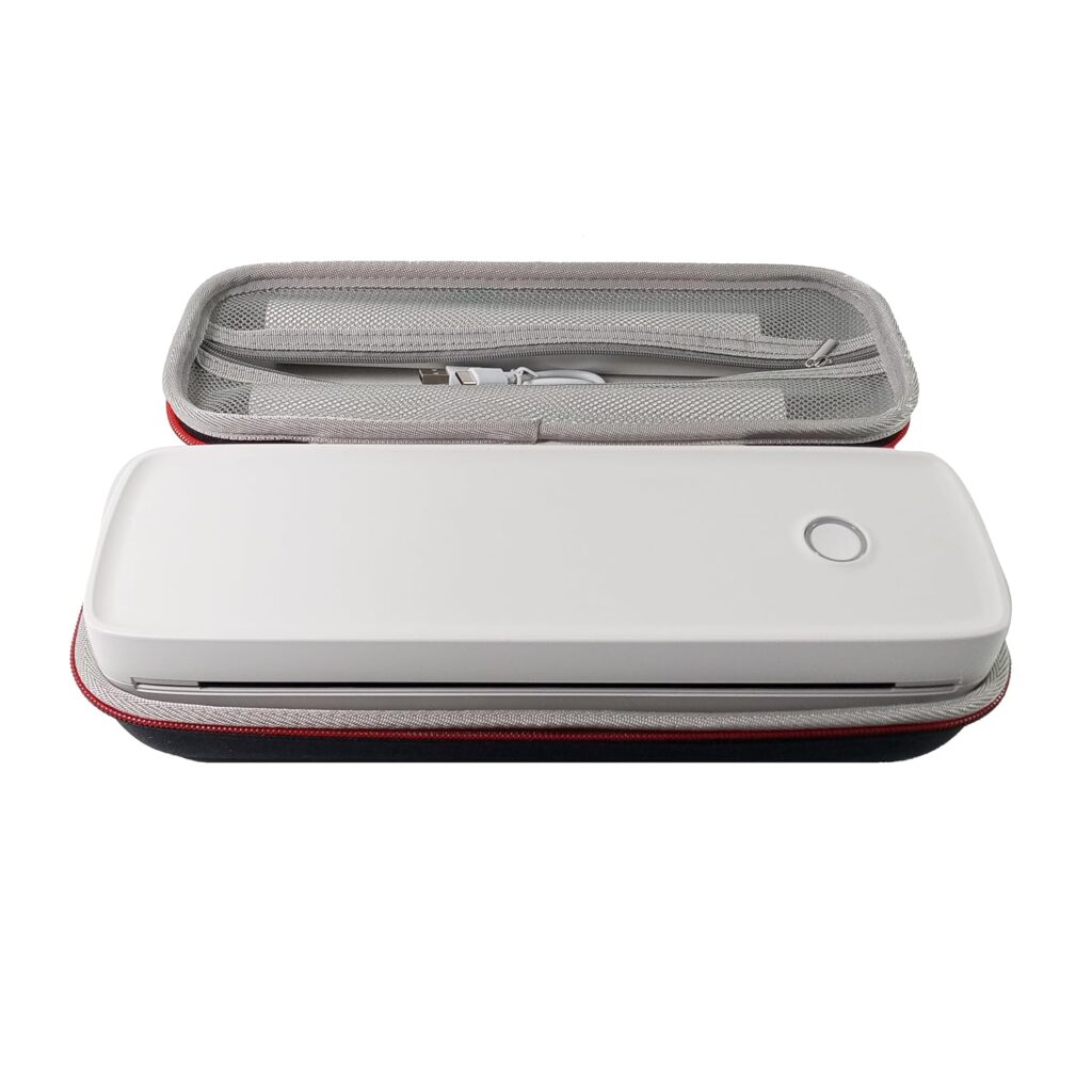 IOOIOO A80 Portable Printer no Ink Inkless Bluetooth Wireless Compact Small for 8.5x11 Letter Size Thermal Paper(impresora portátil),for iPhone Android Mobile Phone Laptop PC,Home Office Travel-White