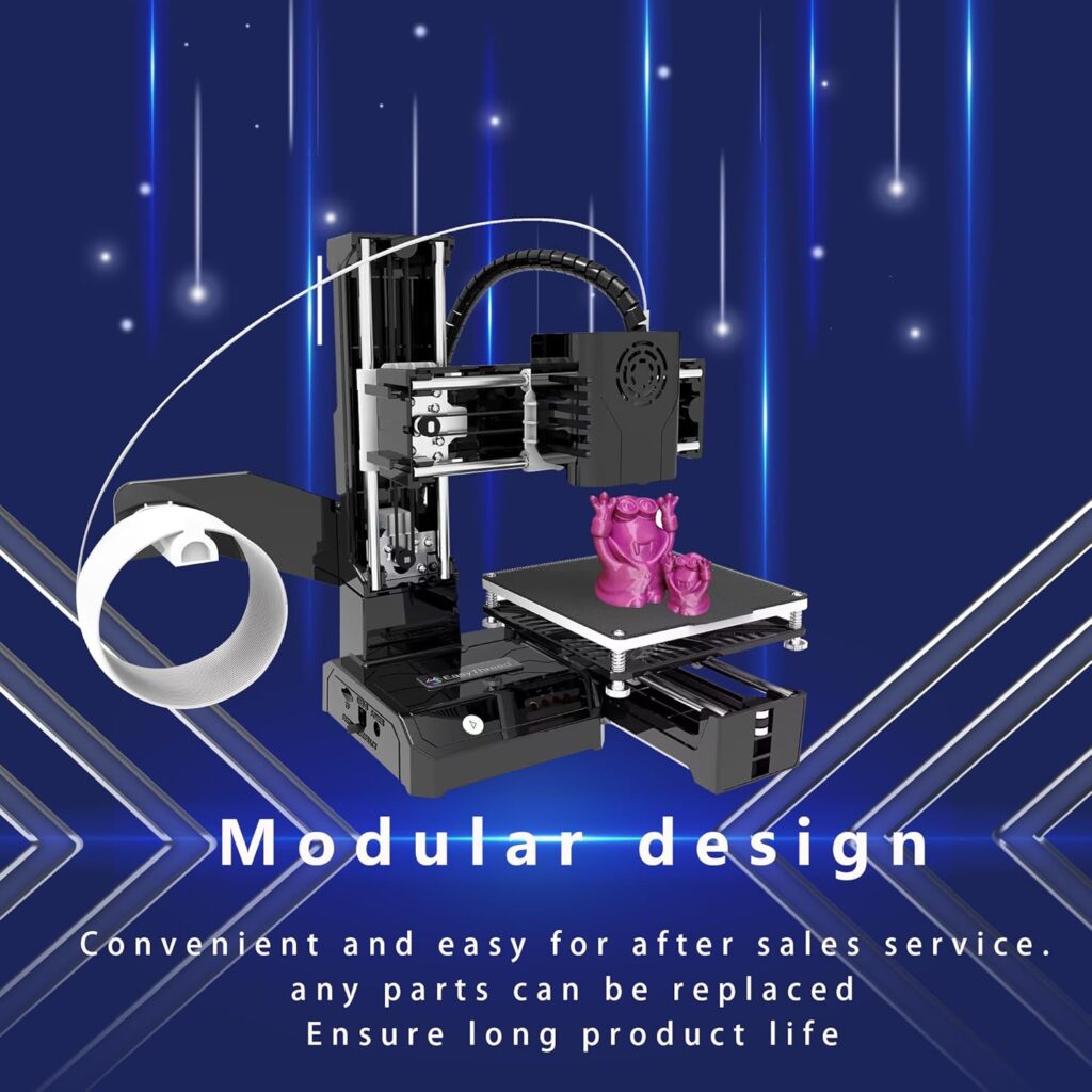K9 FDM Mini 3D Printer,2023 Upgrade 3D Printer for Kids and Beginners: Your First Entry-Level 3D Printer with High Printing Accuracy