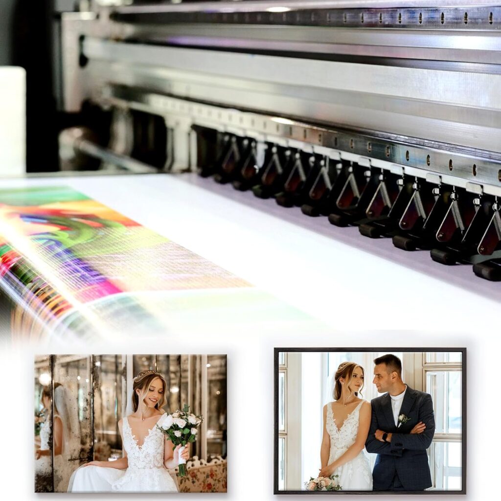 Professional Matte Canvas Roll For Epson Canon HP Wide Format inkjet printer, Thick Polyester Canvas Roll For Printing Drawing Oil Acrylic Or Water-Based Painting (290GSM Polyester 44x100ft)