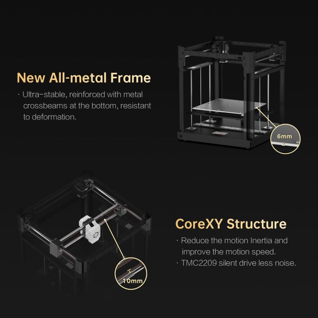 QIDI MAX3 3D Printer, Max 600mm/s High-Speed FDM Printer, Large Printing Size 12.8×12.8×12.4, Core XY All-Metal Structure, Direct Drive Extruder, Auto Leveling, 65℃ Chamber Heat