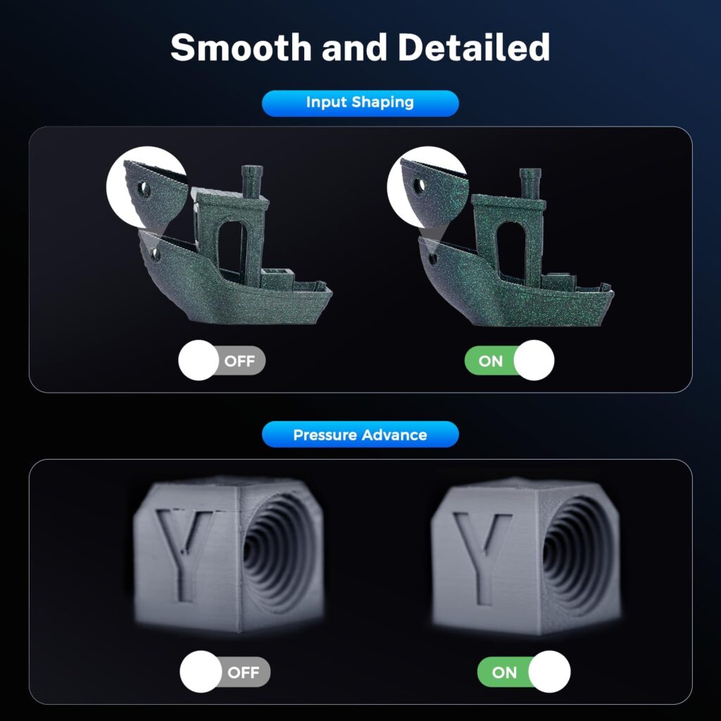 Sovol Zero 3D Printer, 1200mm/s High Speed CoreXY 3D Printers with Eddy Scanning  Pressure Sensing, 350℃ Nozzle  120℃ Heated Bed Heating, XYZ Full Linear Rails Open Source Build Volume 6X6X6in