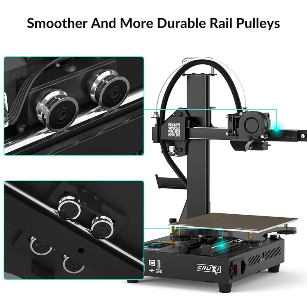 TRONXY 3D Printers,CRUX 1 Mini 3D Printer for Beginners,Fast Assembly Direct Drive Desktop Portable with PEI Magnetic Sticker Platform, Impresora Small 3D Printer Print Size 7.08x7.08x7.08 inch