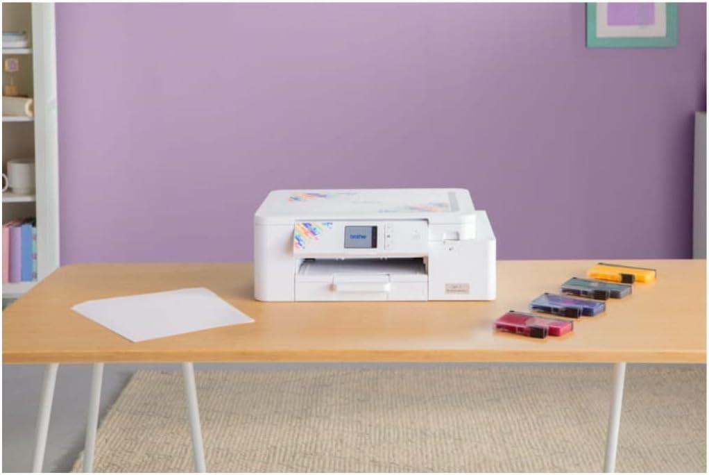 Brother Sublimation Printer, 4-Color Sublimation Ink Cartridges and 100 Sheets Sublimation Paper