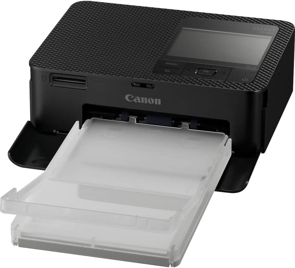 Canon SELPHY CP1500 Wireless Photo Printer with KP-108IN Ink (Black) | Compact 4x6 for Mobile Printing + 64GB Ultra Memory Card + Cleaning Kit + More