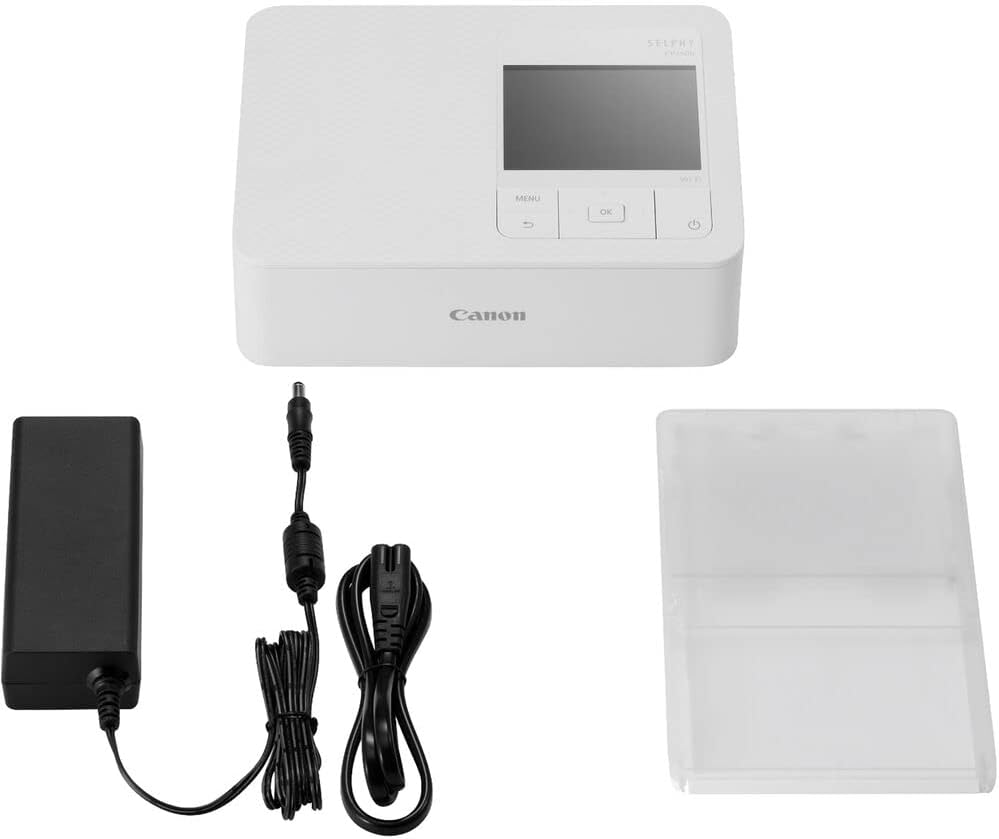 Canon SELPHY CP1500 Wireless Photo Printer with KP-108IN Ink (White) | Compact 4x6 for Mobile Printing + 64GB Ultra Memory Card + Cleaning Kit + More